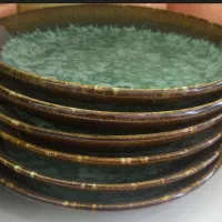 ظروف سرامیکی رنگین کمانی وشره