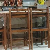 میز نهارخوری ۶ نمره تمام چوب|میز و صندلی غذاخوری|مشهد, شهید رضوی|دیوار