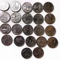 سکه 25سنت پارکها آمریکا|کلکسیون سکه، تمبر، اسکناس|تهران, شکوفه (عبدل آباد)|دیوار
