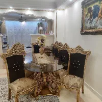 میز ناهار خوری منبت دار چوبی شیک