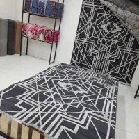 گلیم ۴ متری ترکیب هندسی دودی طوسی 11|گلیم، جاجیم، گبه|مشهد, کشف|دیوار