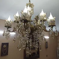 لوستر برنجی ۵شاخه ۲تایی