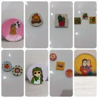 نقاشی روی سفال و مگنت