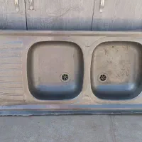 کابینت فلزی در ام دی اف به همراه سینک و آبچکان|مصالح و تجهیزات ساختمان|نجفآباد, گلدشت|دیوار