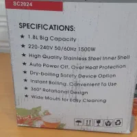 کتری برقی silver cerast|سماور، چای‌ساز، قهوه‌ساز|شیراز, بعثت|دیوار