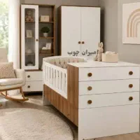 تخت دومنظوره نوزادونوجوان مدل کیا/اقساط بلندمدت