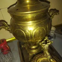 سماور زغالی قدیمی.سه مهر