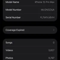 Iphone 15promax za/a 256g black titanium|موبایل|تهران, صادقیه|دیوار