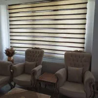 فروش پرده زبرا به رنگ کرم وقهوه ای در دو اندازه