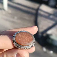 انگشتره نقره دست ساز عقیق یمن