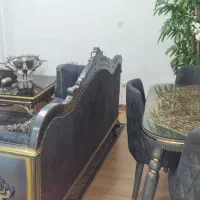 مبل سلطنتی 8نفره ناهار خوردی و میز تی وی|مبلمان خانگی و میز عسلی|تهران, شهرآرا|دیوار