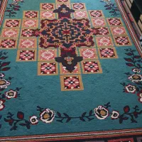 یک جفت گلیم فرش خوش رنگ وتمیز