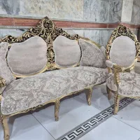 مبل سلطنتی ۹نفره تمام چوب راش مبلمان شاهان