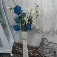 گل با گلدان