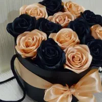 باکس گل رز روبانی برای هدیه وخواستگاری|گل مصنوعی|سراوان, |دیوار