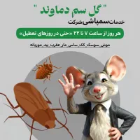 سمپاشی تضمینی انواع موش سوسک کک ساس سم پاشی