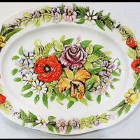 دیس گل برجسته آنتیک