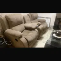 مبلمان ریلکسی باز شو ۴ نفره و میز وسط ترک