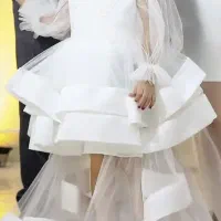 پیراهن عروسکی کاملا سالم و تمیز|کفش و لباس بچه|لاهیجان, کوی آزادگان|دیوار