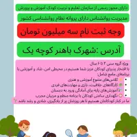 مهد پیش دبستانی کودکستان آینده شهرک باهنر کوچه 1