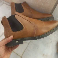 کفش نیم بوت عسلی شیک مردانه
