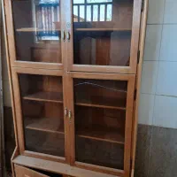 قفسه کتابخانه چوبی اصل