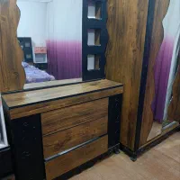 تخت خواب ، کمد لباس ، دراور|تخت و سرویس خواب|پارس‌آباد, |دیوار