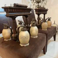 فروش یه جفت لوستر بامبو ۴شاخه|لوستر و چراغ آویز|قزوین, |دیوار