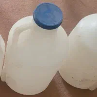 سه عدد گالن پلاستیکی سفید بزرگ