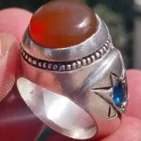 انگشتر نقره عقیق یمنی کهنه