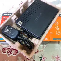 مودم دی‌لینک با اسپلیتر و کابل اتصال پایدار