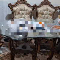 سرویس مبلمان9نفره باچوب راش وسفارشی(در حدنو وسالم)|مبلمان خانگی و میز عسلی|قم, مسجد امام حسن|دیوار