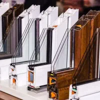 توری پلیسه پنجره دوجداره UPVC(تحویل فوری)