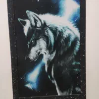تابلوی گرگ چراغ دار