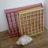 قفسه مشبک فلزی|کتابخانه، شلف، قفسه‌های دیواری|آبیک, |دیوار