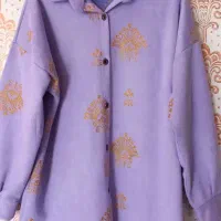 پالتو پشمی جین مخمل چرم نو|لباس|زاهدان, |دیوار