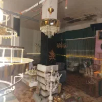 لوستر وآبنه قدی وپایه برنزی|لوستر و چراغ آویز|خاش, |دیوار