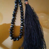 تسبیح مشکی کریستالی