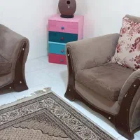 فروش مبل هفت نفره بهمراه دراور و کمد و صندلی|مبلمان خانگی و میز عسلی|پرند, فاز ۶|دیوار