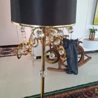 چراغ خواب  بلند سه لامب  طلای