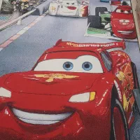 فرش اتاق خواب کودک ماشین های مکوئین