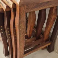 میز عسلی هندی طلاکوب تماما برنز کاری|مبلمان خانگی و میز عسلی|شاهرود, |دیوار