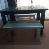 میزنهارخوری باصندلی های نیمکتی|میز و صندلی غذاخوری|آمل, |دیوار