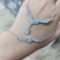 سرویس کامل (نقره)( با انگشتر عیار ۹۲۵)|بدلیجات|کرمانشاه, |دیوار