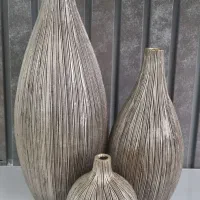 گلدان پلی استر مدل سالونگ ۳ عددی