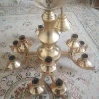 لوستر طلایی ۱۲ شاخه در حد نو