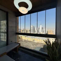 شیشه پنجره تاشو جام بالکنی تراس ایوان الاچیق