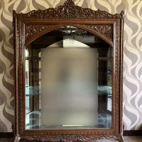 ویترین منبت چوبی