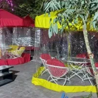 بایه لوله‌ای چتر و سایبان پایه وسط لوله ای کاورچسب