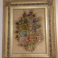 تابلو فرش طرح دسته گل